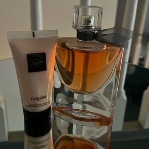 Lancome Tresor perfume and lotion